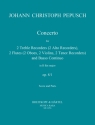 Concerto B-Dur op.8,1 fr 2 Alt-Bfl (fl, Tenorbfl, Oboen, Vl) und Bc.. Partitur und Stimmen