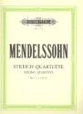 Streichquartette op.12, op.13, op.80 und op.81 fr Streichquartett Stimmen