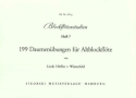 Blockfltenstudien Band 7 199 Daumenbungen fr Altblockflte