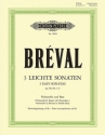 3 leichte Sonaten op.40,1-3 für Violoncello und Kontrabaß und Klavier ad lib
