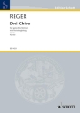 Drei Chre op. 6 fr gemischten Chor (SATB) und Klavier Partitur - (= Klavierstimme)