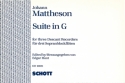 Suite G major op.1,5 for 3 descant recorders score