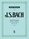 3 Sonaten Band 2 (Nr.4-6) BWV1033- BWV1035 für Flöte und Klavier