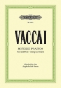 Metodo pratico di canto italiano fr hohe Stimme Gesangsstudien