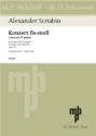 Konzert fis-Moll op.20 fr Klavier und Orchester Studienpartitur