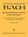 Ausgewählte Arien Band 2 für Sopran mit obligaten Instrumenten und Klavier (Orgel)