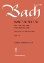 Wo Gott der Herr nicht bei uns hlt Kantate Nr.178 BWV178 Klavierauszug (dt/en)