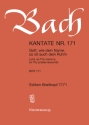 Gott wie dein Name so ist auch dein Ruhm Kantate Nr.171 BWV171 Klavierauszug (dt/en)