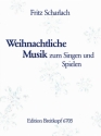 Weihnachtliche Musik in 2-4stimmigen Stzen fr Blockflten, Violinen, Violoncello und Klavier Partitur und Stimmen