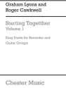 STARTING TOGETHER VOL.1 EASY DUETS FOR RECORDER AND GUITAR SPIELPARTITUR