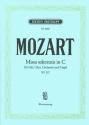 Missa solemnis C-Dur KV337 für Soli, Chor und Orchester Klavierauszug