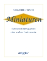 Miniaturen für 4 Blockflöten oder andere Instrumente Partitur
