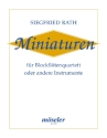 Miniaturen fr 4 Blockflten oder andere Instrumente Partitur