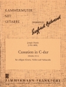 Cassation in C-Dur fr obligate Gitarre, Violine und Violoncello Partitur und 2 Stimmen