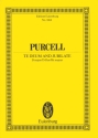 Ode zum Ccilia-Tag 1694 - Te deum und Jubilate fr Soli, Chor und Orchester Studienpartitur