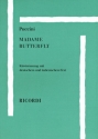 Madame Butterfly Oper in 3 Akten Klavierauszug (dt/it)