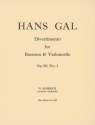 Divertimento op.90,1 für Violoncello und Fagott 2 Spielpartituren