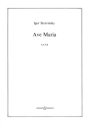 Ave Maria for mixed chorus a cappella score (la)