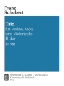 Streichtrio B-Dur Nr.2 D581 fr Violine, Viola und Cello Stimmen