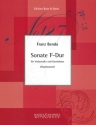 Sonate F-Dur fr Violoncello und Kontrabass 2 Spielpartituren