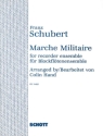 Marche militaire for 7 recorders (SSAATTB) score and parts
