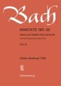 Geist und Seele wird verwirret Kantate Nr.35 BWV35 Klavierauszug (dt/en)