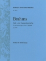 Fest- und Gedenksprüche op.109 für Doppelchor a cappella Partitur (dt) mit Klavierauszug