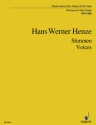 Voices - Stimmen für Mezzosopran, Tenor und Instrumentalgruppen (15 Spieler) Studienpartitur