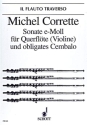 Sonate e-Moll op. 25/4 für Flöte (Violine) und Cembalo