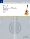 Sarabande et Double h-Moll BWV1002 für Gitarre