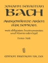 Ausgewählte Arien Band 1 für Sopran mit obligaten Instrumenten und Klavier (Orgel)