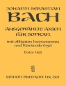 Ausgewhlte Arien Band 1 fr Sopran mit obligaten Instrumenten und Klavier (Orgel)