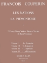 Les nations la piemontoise fr 2 Flten, Violoncello und Bc Partitur und Stimmen
