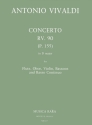 Concerto D-Dur PV155 fr Flte, Oboe, Violine, Fagott und Bc Partitur und Stimmen