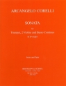Sonate D-Dur fr Trompete, 2 Violinen und Bc Partitur und Stimmen