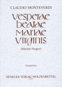 Vesperae beatae mariae virginis Chorpartitur