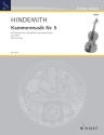 Kammermusik Nr. 5 op. 36/4 fr Solo-Bratsche und greres Kammerorchester Klavierauszug mit Solostimme