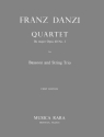 Quartett B-Dur op.40,2 fr Fagott und Streichtrio Partitur und 4 Stimmen