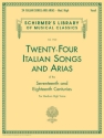 24 Italian Songs and Arias of the 17th and 18th Centuries for medium high voice and piano