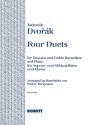 Four Duets op.38 for SA recorders and piano score and recorder score