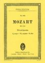 Divertimento no. 12 e flat major KV252 for 2 oboes, 2 horns and 2 bassoons Miniature score