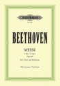 Messe C-Dur op.86 fr Soli gem Chor und Orchester Klavierauszug