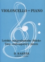 Leichte zeitgenssische Stcke fr Violoncello und Klavier