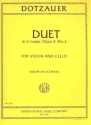 Duet G major op.4,2 for violin and cello ALTMANN, ED
