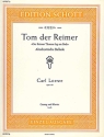 Tom der Reimer op. 135a für hohe Singstimme und Klavier