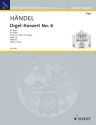 Konzert B-Dur Nr.6 op.4,6 fr Orgel und Orchester Partitur (= Cembalo)