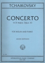 Concerto D major op.35 for violin and piano