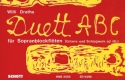 Duett-ABC fr 2 Sopran-Blockflten, Gitarre und Schlagwerk (ad libitum) Spielpartitur