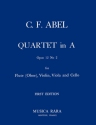 Quartett A-Dur op.12,2 fr Flte und Streichtrio Stimmen