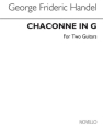 Chaconne in g with 21 variations arranged for 2 guitars score